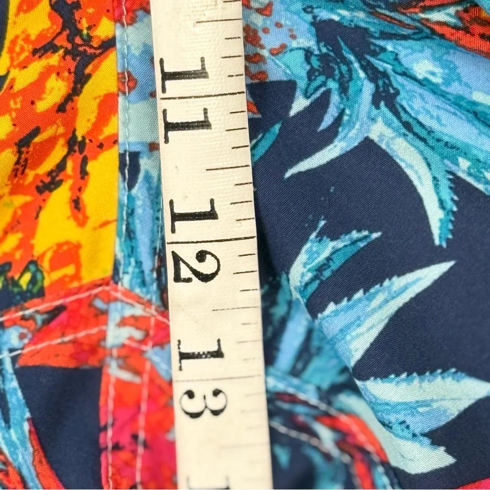 George Men's Size L Pineapple Print‎ Swim Trunks - Excellent
